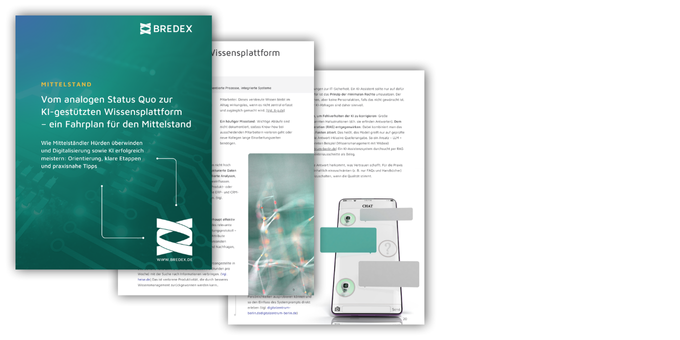 Whitepaper-Teaser zur KI-Wissensplattform im Mittelstand von BREDEX