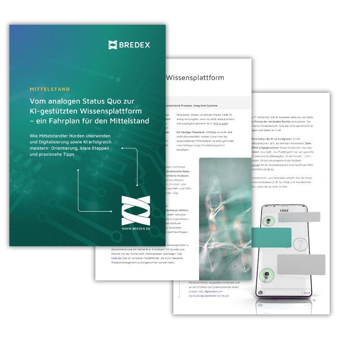 Whitepaper „Vom analogen Status Quo zur KI-gestützten Wissensplattform“ für den Mittelstand